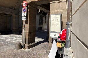 Viterbo - Rifiuti a piazza del Comune