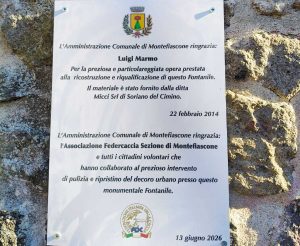 Montefiascone - Riqualificato il fontanile della Pietrara