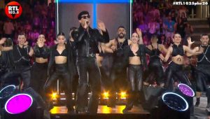 Leonardo Mordecchi sul palco di Rtl