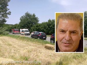 Vigili del fuoco, 118 e carabinieri - Nel riquadro Giuseppe Rubini