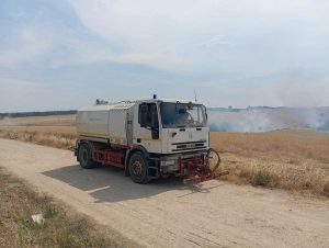Incendio tra Tuscania e Tarquinia - Il mezzo dell'Aeopc