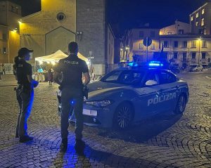 Viterbo - La polizia al Sacrario