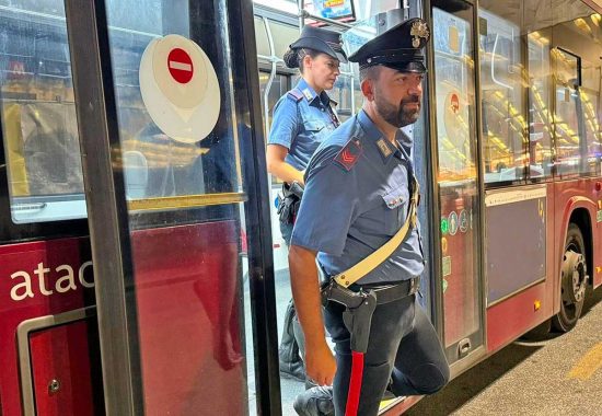 L'intervento dei carabinieri