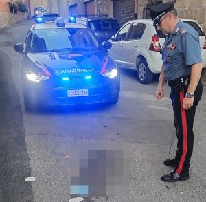 Mentana - I carabinieri sul posto