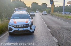 Scontro sulla Cassia tra Capranica e Vetralla, coinvolta anche un’auto medica