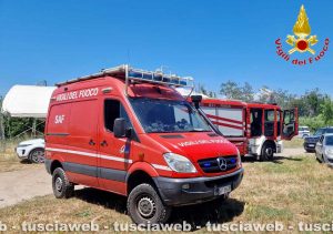 Uomo disperso - I vigili del fuoco di Civitavecchia in azione