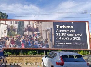 Viterbo - Il cartellone sul turismo in città