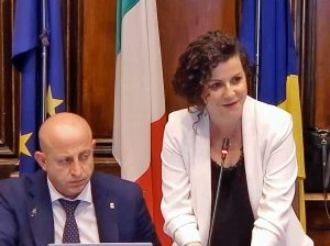 Viterbo - Consiglio comunale - Marco Ciorba e Chiara Frontini