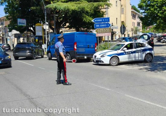 Incidente sulla Cassia a Cura di Vetralla