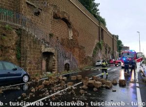 Civita Castellana - Maltempo su via Belvedere Falerii Veteres