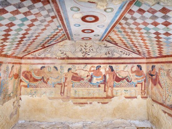 Etruschi - Tomba dei Leopardi a Tarquinia