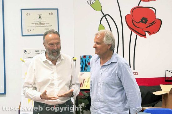 Viterbo - L'assessore Umberto Di Fusco e il presidente di Viterbo con amore Domenico Arruzzolo