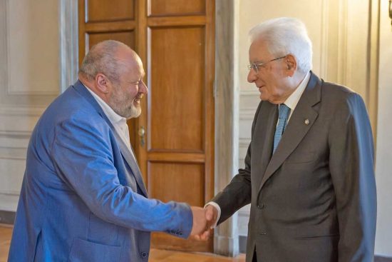 Da sinistra Salvatore Regoli e Sergio Mattarella