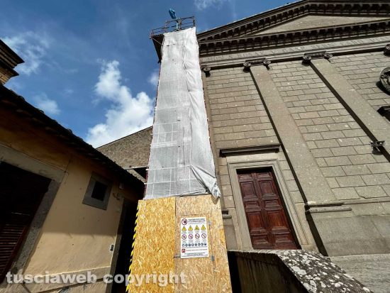 Viterbo - Lavori iniziati alla chiesa di Santa Rosa