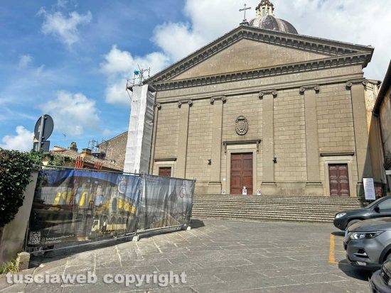 Viterbo - Lavori iniziati alla chiesa di Santa Rosa