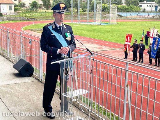 Viterbo - La festa dell'Arma dei carabinieri - Il colonnello Antro