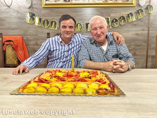 Gli amici del Casaletto festeggiano il compleanno di Giancarlo Cencioni e di Gianmarco Merlani