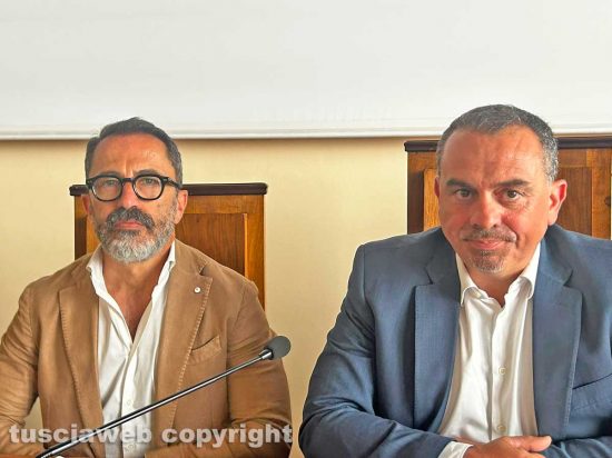 Andrea De Simone, segretario provinciale di Confartigianato e Francesco Monzillo, segretario generale della camera di commercio di Rieti e Viterbo
