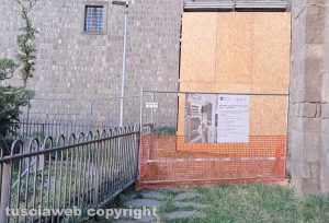 Viterbo - Lavori a piazza della Rocca