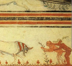 Tarquinia - Un affresco della Tomba dei tori