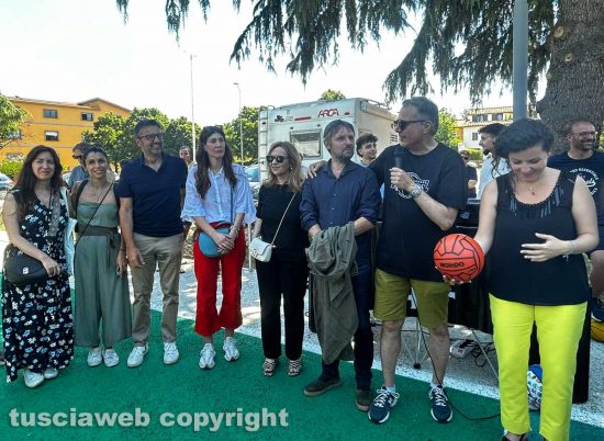 Viterbo - L'inaugurazione del parco Gilberto Pietrella a via San Paolo
