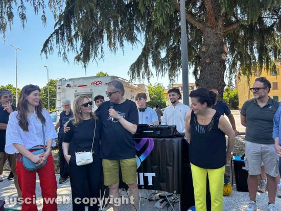 Viterbo - L'inaugurazione del parco Gilberto Pietrella a via San Paolo