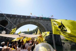 La protesta della Tuscia contro il deposito scorie arriva fino a Roma
