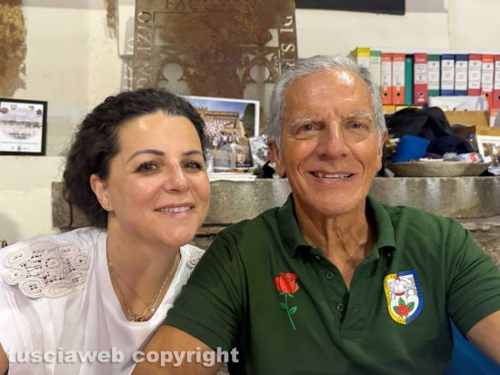 La sindaca Chiara Frontini con Massimo Mecarini