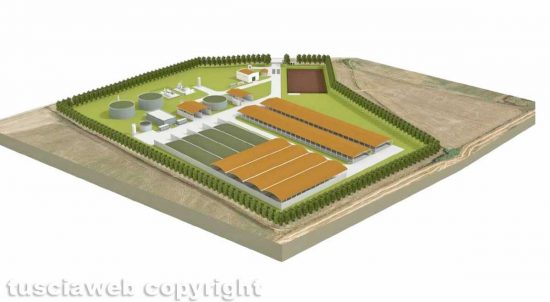 Il progetto della società Castelleone Biometano in località Mogliane a Viterbo