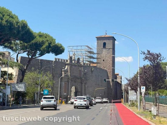 Viterbo - La pista ciclabile a porta Romana