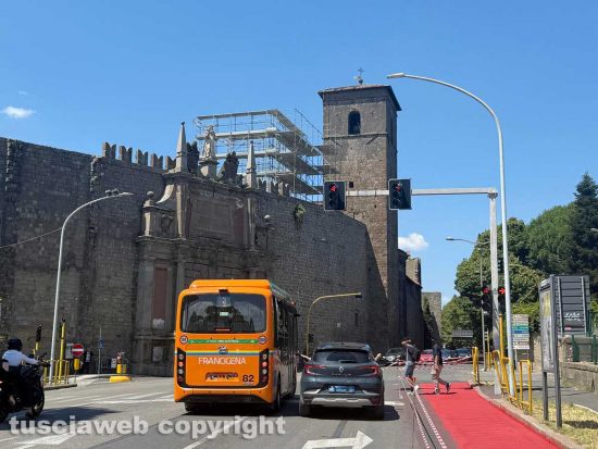 Viterbo - La pista ciclabile a porta Romana