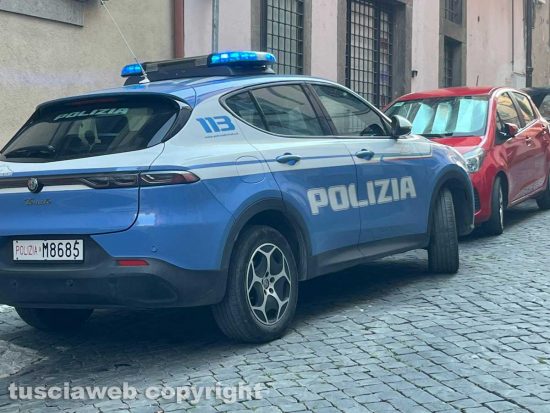 Via Sant'Agostino - La polizia sul posto