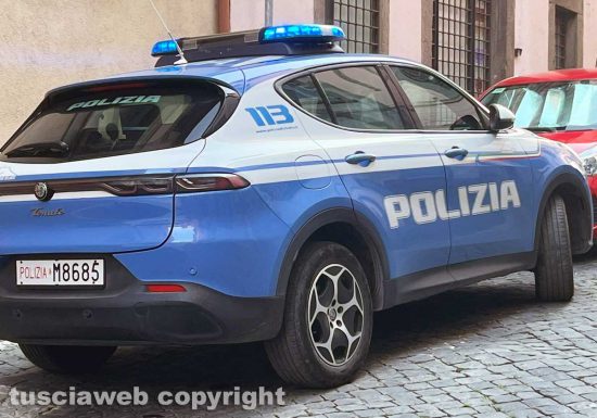 Viterbo - La polizia in centro