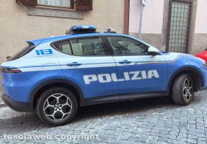 Viterbo - La polizia in centro
