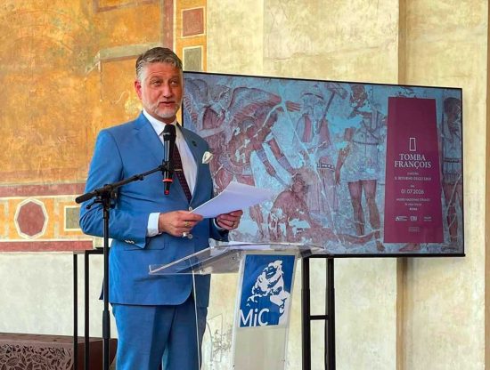 Il ministro alla Cultura Alessandro Giuli