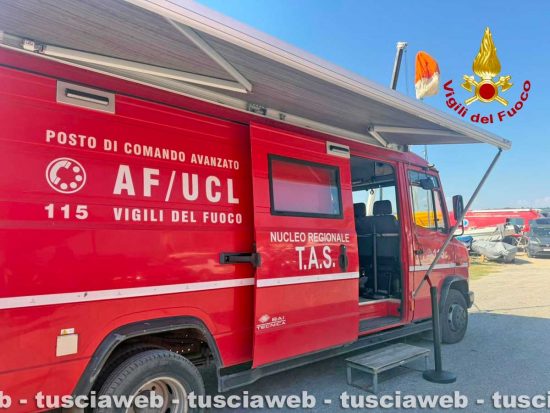 Lago di Vico - Ricerche disperso - Vigili del fuoco 