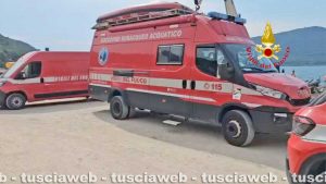 Lago di Vico - Ricerche disperso - Vigili del fuoco 