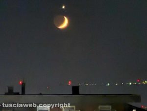 La luna illumina Viterbo