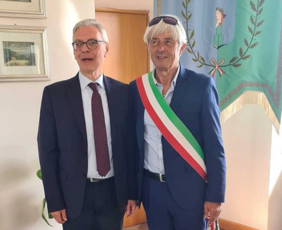 Capodimonte - Il sindaco Mario Fanelli e il prefetto Sergio Pomponio