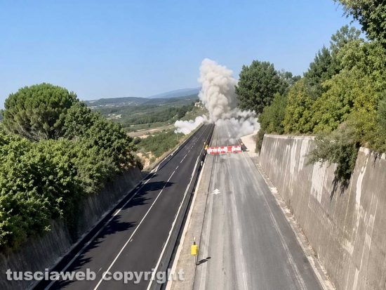 Orte - Superstrada, l'esplosione del viadotto Malle