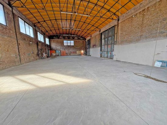 Ronciglione - Il capannone riqualificato per i carri allegorici - Dopo