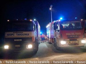 Tarquinia – Un incendio nella riserva naturale delle Saline di Tarquinia Lido