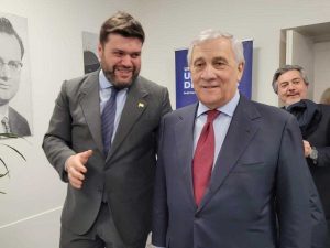 Alessandro Romoli e Antonio Tajani
