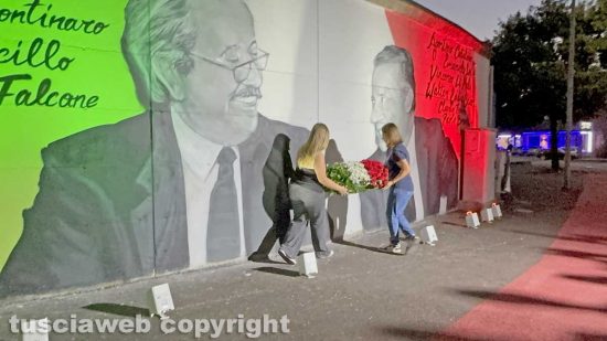 La fiaccolata in ricordo di Paolo Borsellino