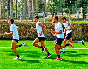 La nuova Flaminia Calcio al lavoro
