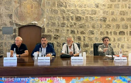 Caporalato e sfruttamento lavorativo - Da sinistra a destra, Sergio Giovagnoli, Andrea Piferi, Antonio Biagioli e Marco Nati
