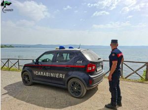 I carabinieri forestali al lago di Bolsena
