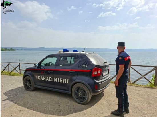 I carabinieri forestali al lago di Bolsena