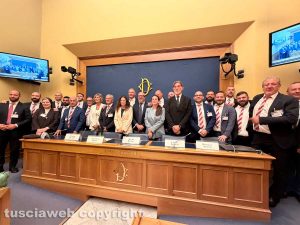 Roma - Il trasporto della macchina di Santa Rosa alla camera dei deputati
