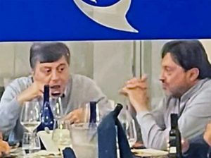 Sigfrido Ranucci a cena con Valter Lavitola